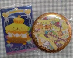 新品　未開封　ポムポムプリンカードと缶バッジセット