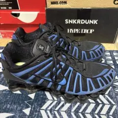 NIKE SHOX TL ブラック ブルー スニーカーのサムネイル