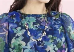 ローズティアラ ☆ 二重チェーンパールネックレス ピンク