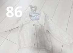 ZARA ザラ　ベビー　カーディガン　ニット　レース　襟