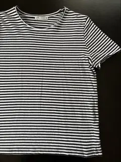 ZARA（ザラ) ストライプ Tシャツコットン レディース トップス ボーダーのサムネイル