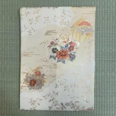 名古屋帯 正絹 金糸 花唐草 古典柄 0205-4-A1