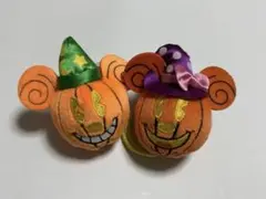 Mickey&Minnieのヘアゴム　ハロウィン