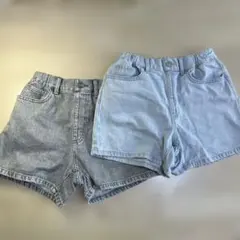 ユニクロ　キッズ　デニムパンツ　140 2枚セット