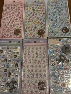 ボンボンドロップシールmini5枚、ジュエルプチドロップ1枚　まとめ売り