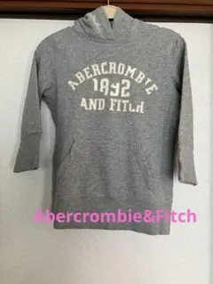 Abercrombie&Fitch 五分袖パーカー/ライトグレーのサムネイル