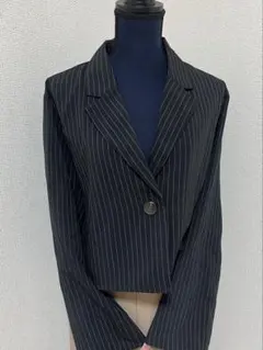 ストライプテーラードジャケット 大きいサイズ 4L