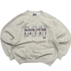 90s USA Hanes Classics カレッジスウェット グレー XL