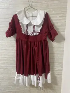 ゴスロリ・ロリータドレス ワインレッド