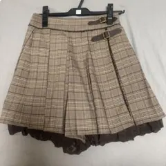 axes femme 90S チェック柄プリーツスカート キュロット 森ガール