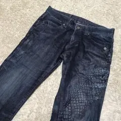 廃版 トルネードマート ベルボトム パイソンエンボス ポリウレタンコーティング