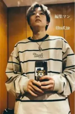 huf ストライプ ロングスリーブ Tシャツ