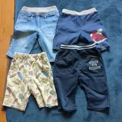 子供デニムハーフパンツ 他4点セット110㌢