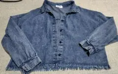 150 ジュニア 薄手のデニムシャツ ジャケット
