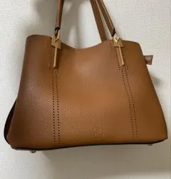 【美品】D.KELLY パンチングデザイン2WAYトートバッグ