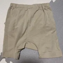 ベージュ フリル付きパンツ 60-70cm