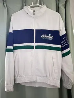 ellesse ナイロンジャケット ホワイト/ネイビー/グリーンのサムネイル