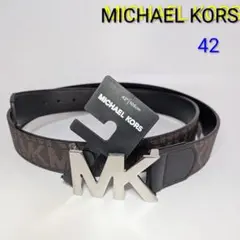 MICHAEL KORS 　MKバックル　MK総柄ブラウン　マイケルコース　42のサムネイル