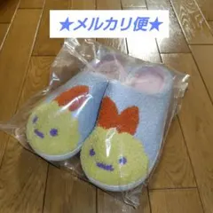 すみっコぐらし 天使なえびてん ふわもこルームシューズ ブルー