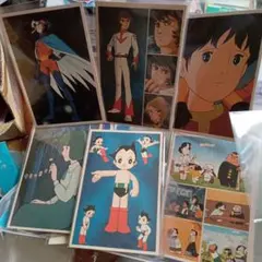 ハ。アニメージュ付録　はがきセット。画像8.9黄ばみ、自分で切り取り跡。