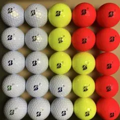 素人が集めたゴルフロストボール25球ブリヂストン JGR