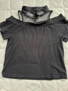 JENNI love ジェニィラブ 肩あき Tシャツ 150 ブラックのサムネイル