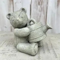 廃盤品 ワンダーデコール ガーデンオブジェ テディベア 熊 ミディアム