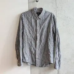 A.P.C. ギンガムチェックシャツ ネイビー