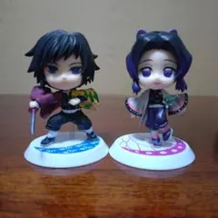 鬼滅の刃ちびきゅんキャラフィギュア 冨岡義勇 胡蝶しのぶ 鬼滅の刃一番くじ