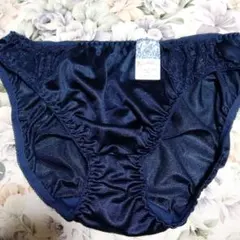 ネイビー LLサイズ 花柄レースショーツ新品