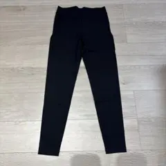 ユニクロ ブラックリブ編み ハイウエストレギンス