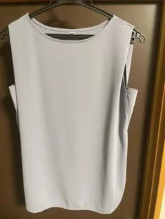 UNIQLO ノースリーブシャツ M ライトブルー