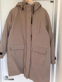 BEAMS HEART ベージュ ロングダウンジャケット