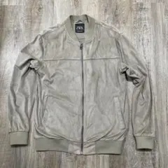 ZARA ブルゾン　フェイクスエード　ベージュ