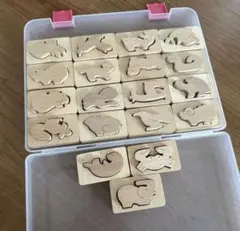 木製パズル 2点セット 動物 犬 知育玩具 - メルカリ