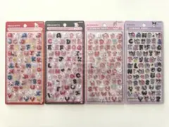 ボンボンドロップシールもじ☆キティ　クロミ　マイメロディ　４種セット