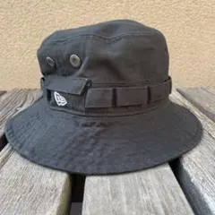 NEW ERA ブラック バケットハット M/L