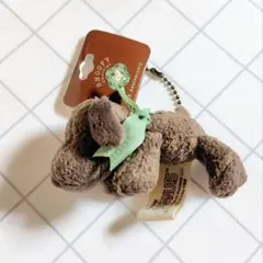 スヌーピーショコラ　6周年限定　寝そべりマスコット　Brown　グリーン