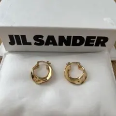 JIL SANDER チャンキーフープピアス ゴールドカラー ジルサンダー