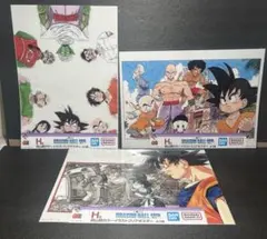 ドラゴンボール一番くじ　40周年 H賞　イラストクリアポスター3種