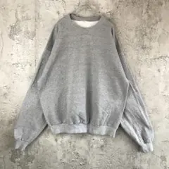 あ*お様 Y5200古着　トレーナー　スウェット　グレー　無地　90s Y2K