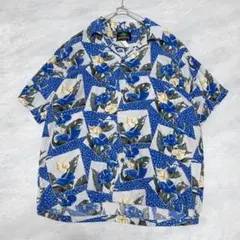 PINEAPPLE パイナップルジュース アロハシャツ ハイビスカス Lサイズ