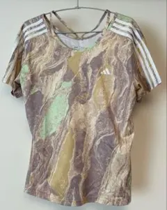 adidas レディース 半袖 Tシャツ マーブル柄　スポーツウェアのサムネイル