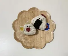 お花とおむすびの編みぐるみ ハンドメイド【夏祭り仕様】のサムネイル