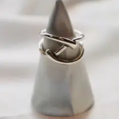 シルバーリング 指輪 バリエーションリング シルバーカラー 調節可能 こなれ感