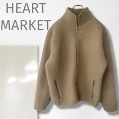 t【ハートマーケット】フリース/美品 ジャケット 暖かい 軽い ベージュ 人気