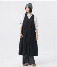 BEAMS BOY ナイロン タッサー C-1 ノースリーブ ワンピースのサムネイル