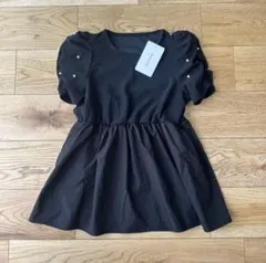 しまむら　 袖パール　トップス