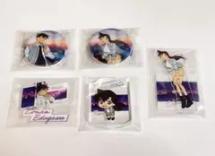 名探偵コナン セガラッキーくじ アクリルスタンド 缶バッジ 他 コナン 新一 蘭