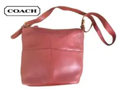 COACH オールドコーチ レザー ショルダーバッグ 4141レッド